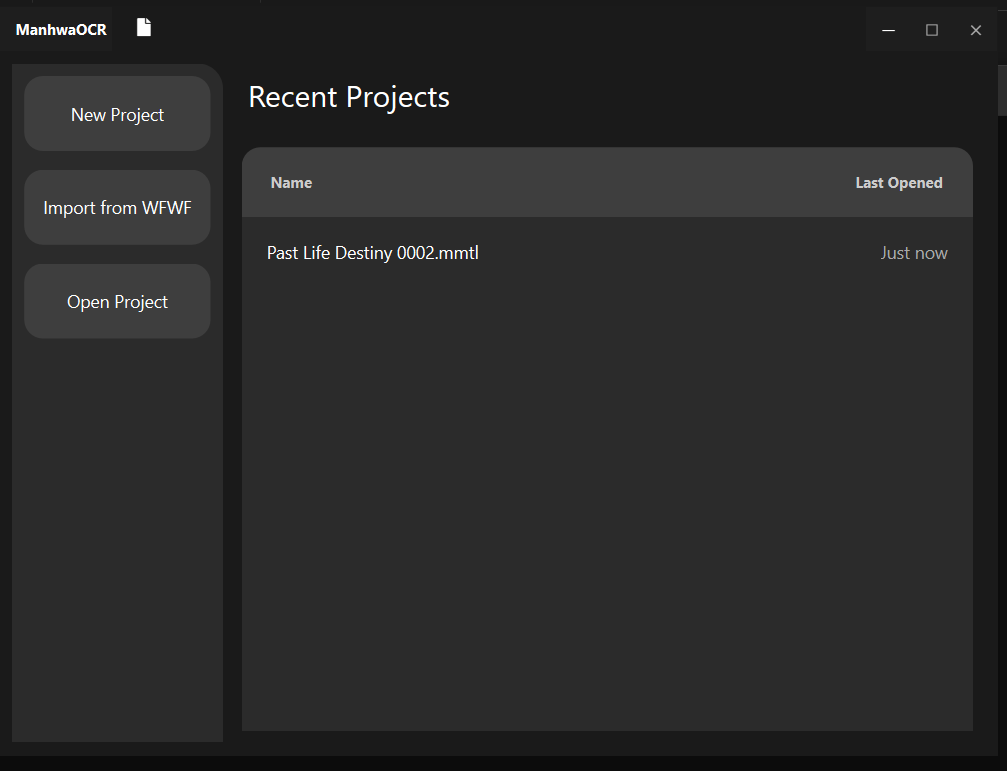Easy Scanlate Home Window
